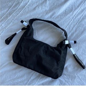 BAGGU x Sandy Liang Mini Nylon Bow Bag Black